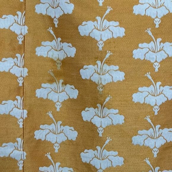 Moschino Cheap and Chic Pencil Skirt Tangerine Orange Embroidered Floral 12 - Picture 9 of 15